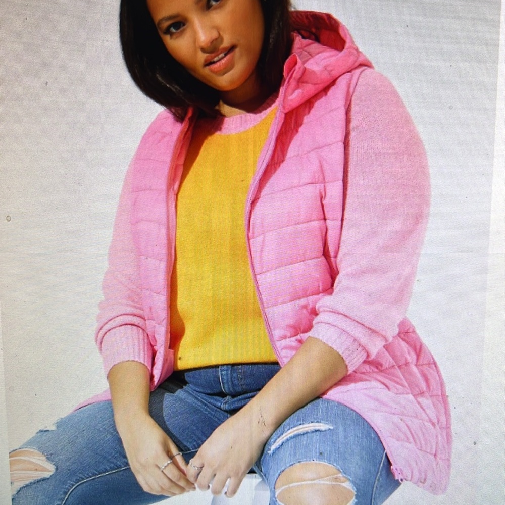 Torrid Pink Light Packable Puffer Vest size 5 like new